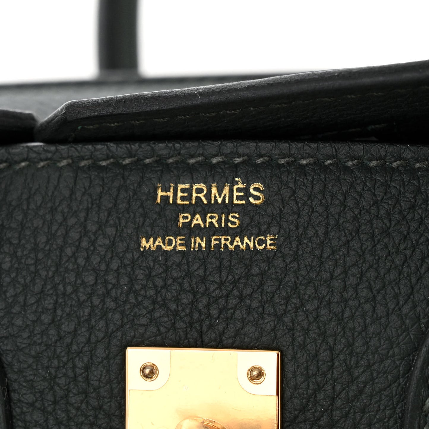 Togo Birkin 25 Vert Fonce