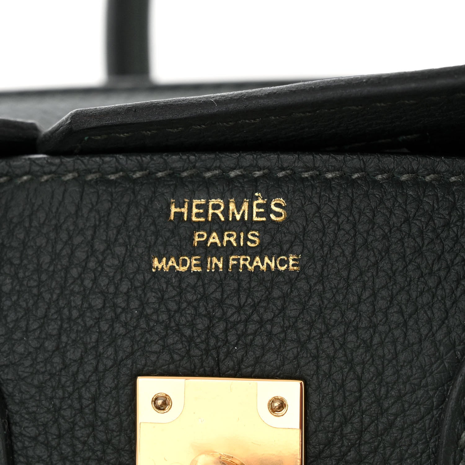 Hermes Togo Birkin 25 Vert Fonce 6 of 11