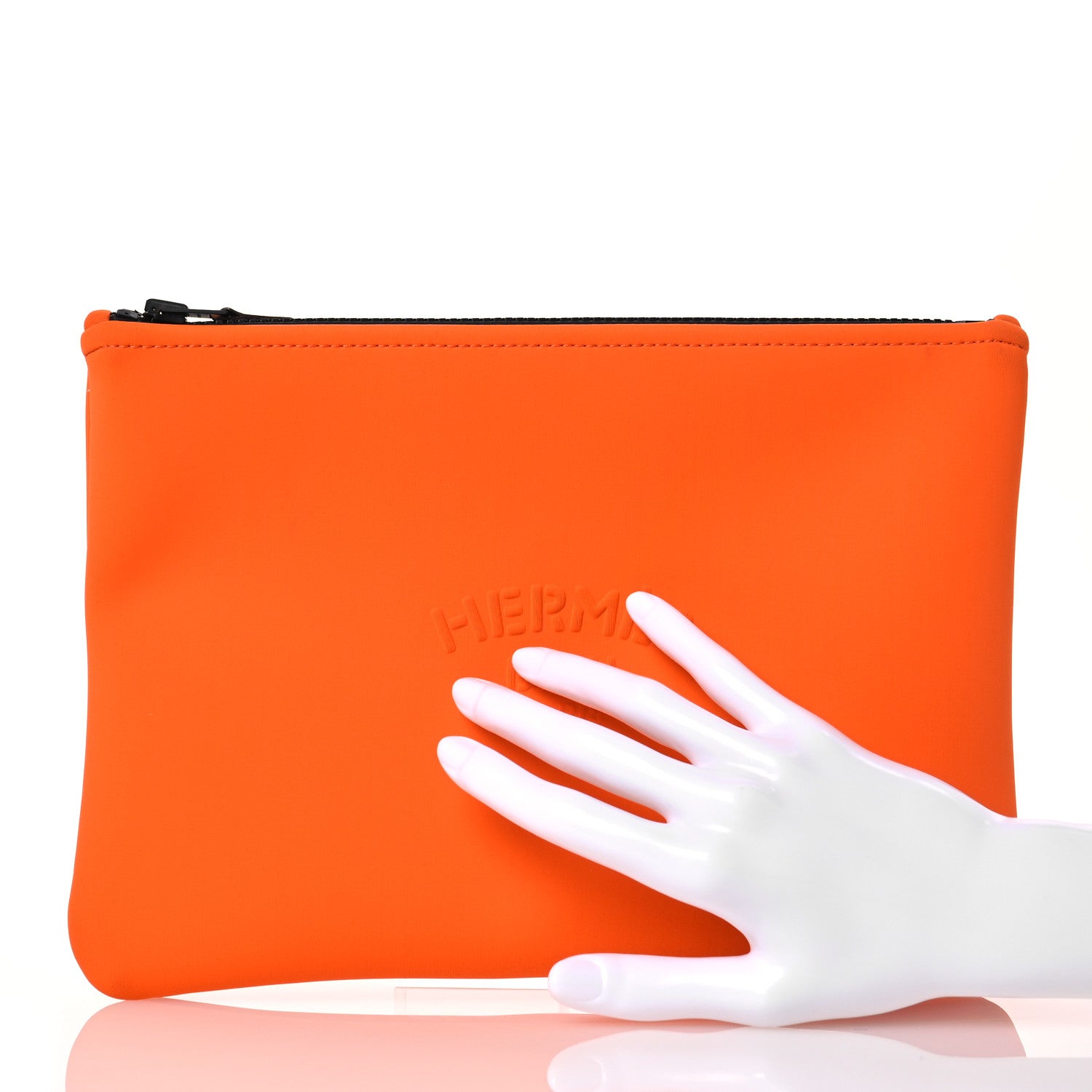 Hermes Neoprene Neobain Medium Case Orange 2 of 11