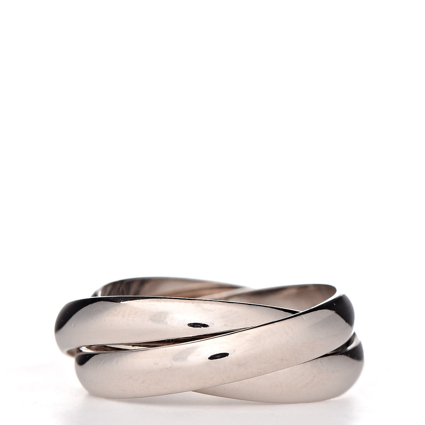 18K White Gold Classic Trinity Ring 52 6