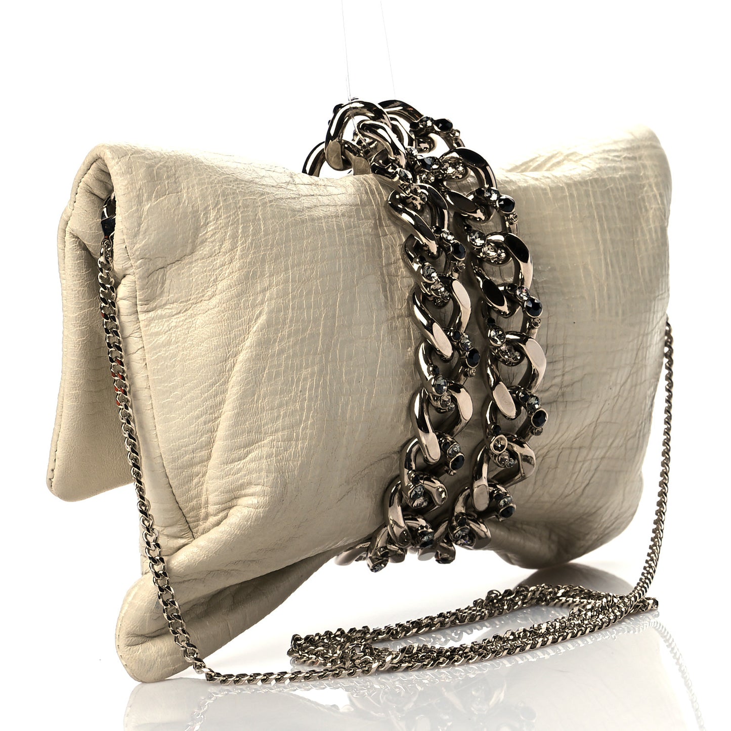 Crystal Chandra Chain Clutch