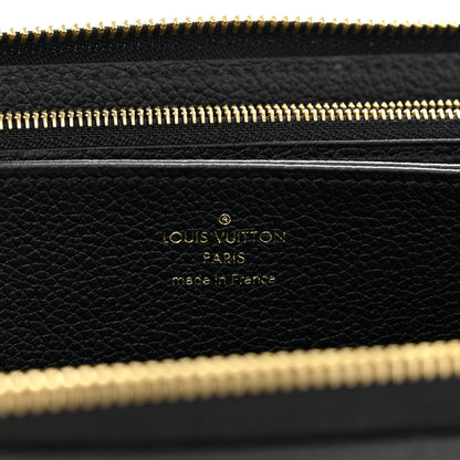 Louis Vuitton Empreinte Monogram Giant Zippy Wallet Black Beige 6 of 7