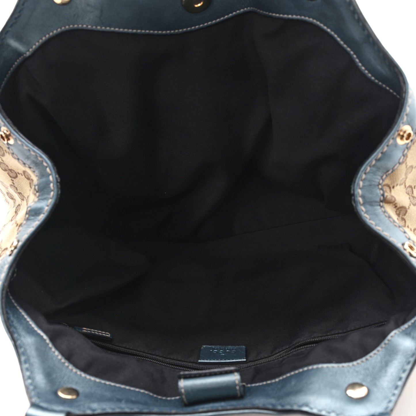 Monogram Medium Sukey Tote Metallic Blue
