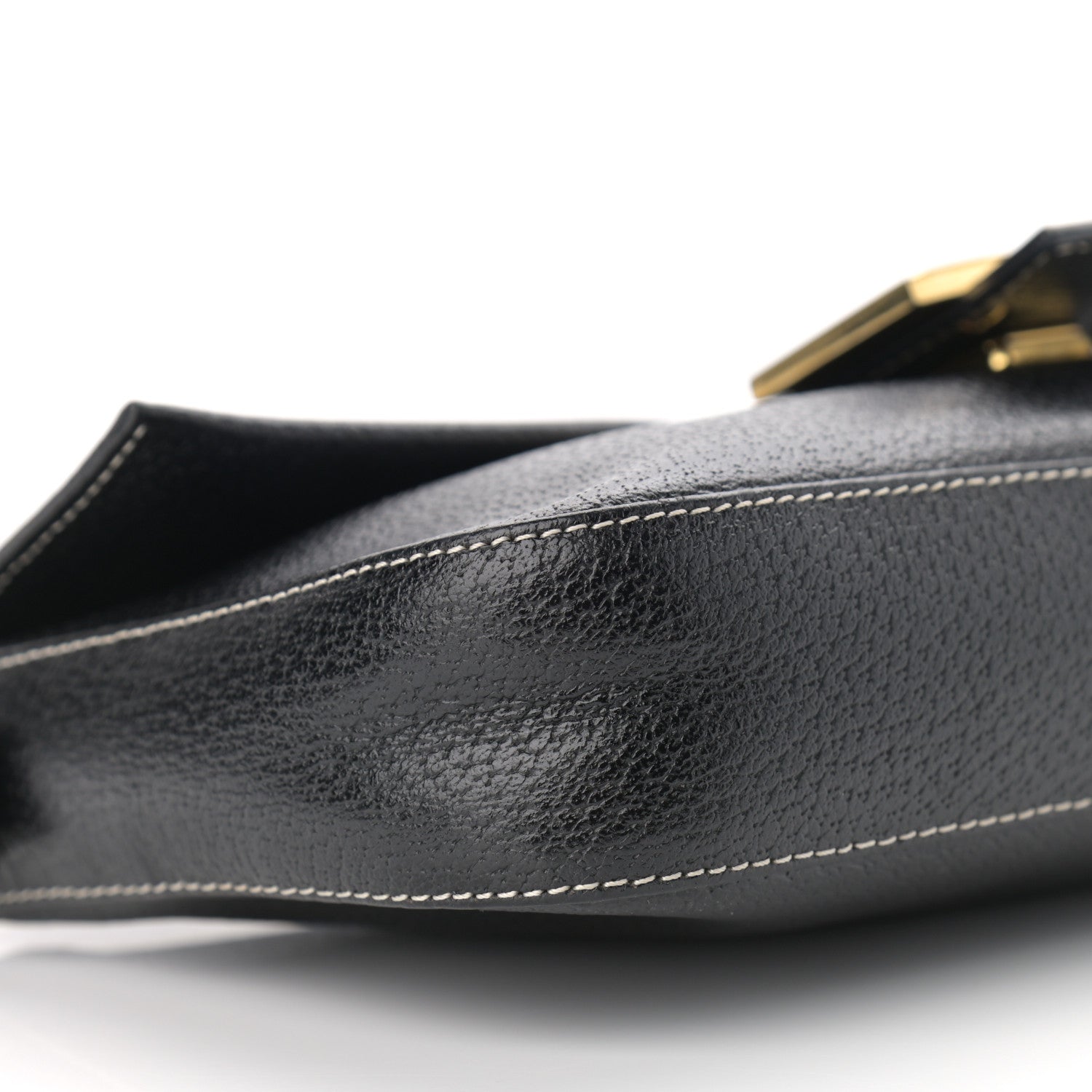 Fendi Pebbled Calfskin Baguette Black 9 of 13