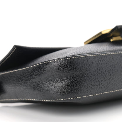 Fendi Pebbled Calfskin Baguette Black 9 of 13