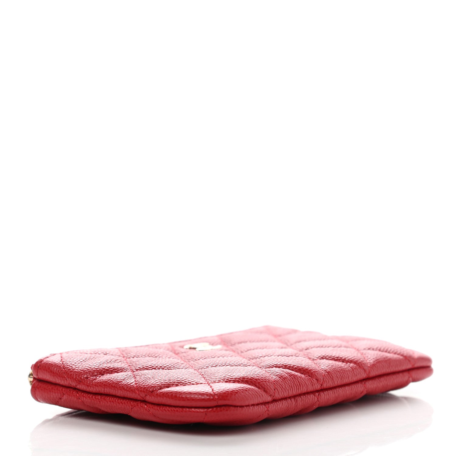 Chanel Caviar Quilted Small Cosmetic Case Red 4 of 8