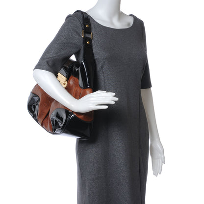 Louis Vuitton Cuir Embossed Polly Hobo Fauve 2 of 8
