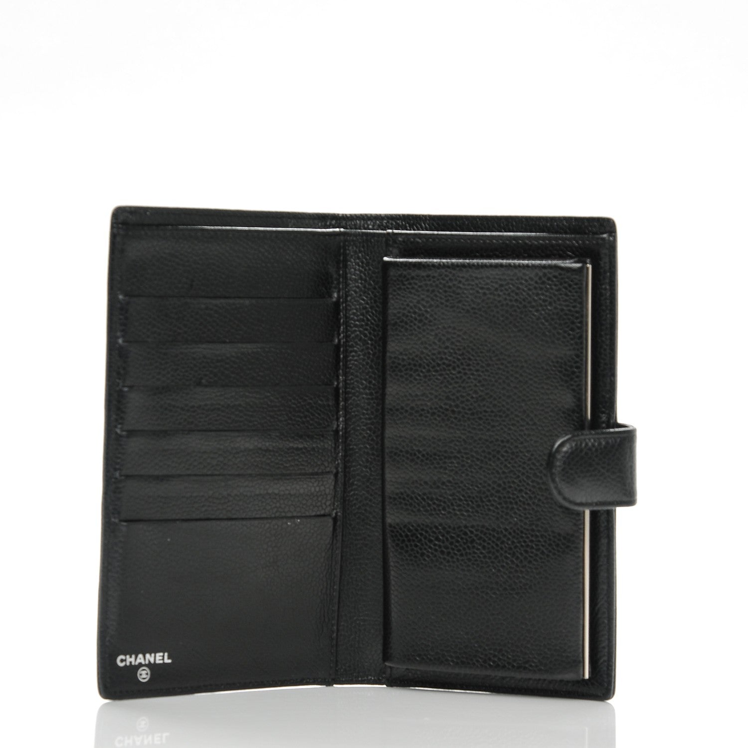 Chanel Caviar Timeless CC French Wallet Black 5 of 8