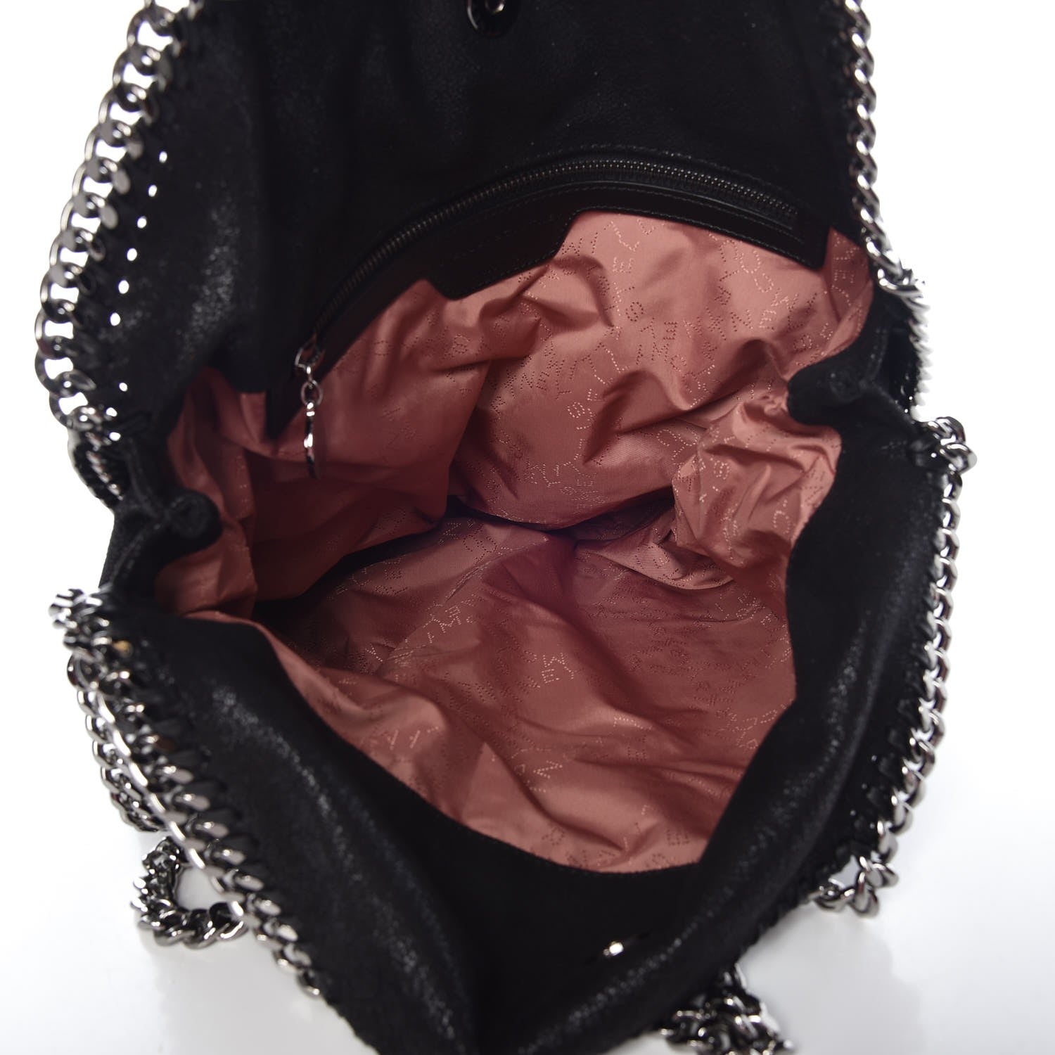Stella McCartney Shaggy Deer Falabella Fold Over Tote Black 6 of 8