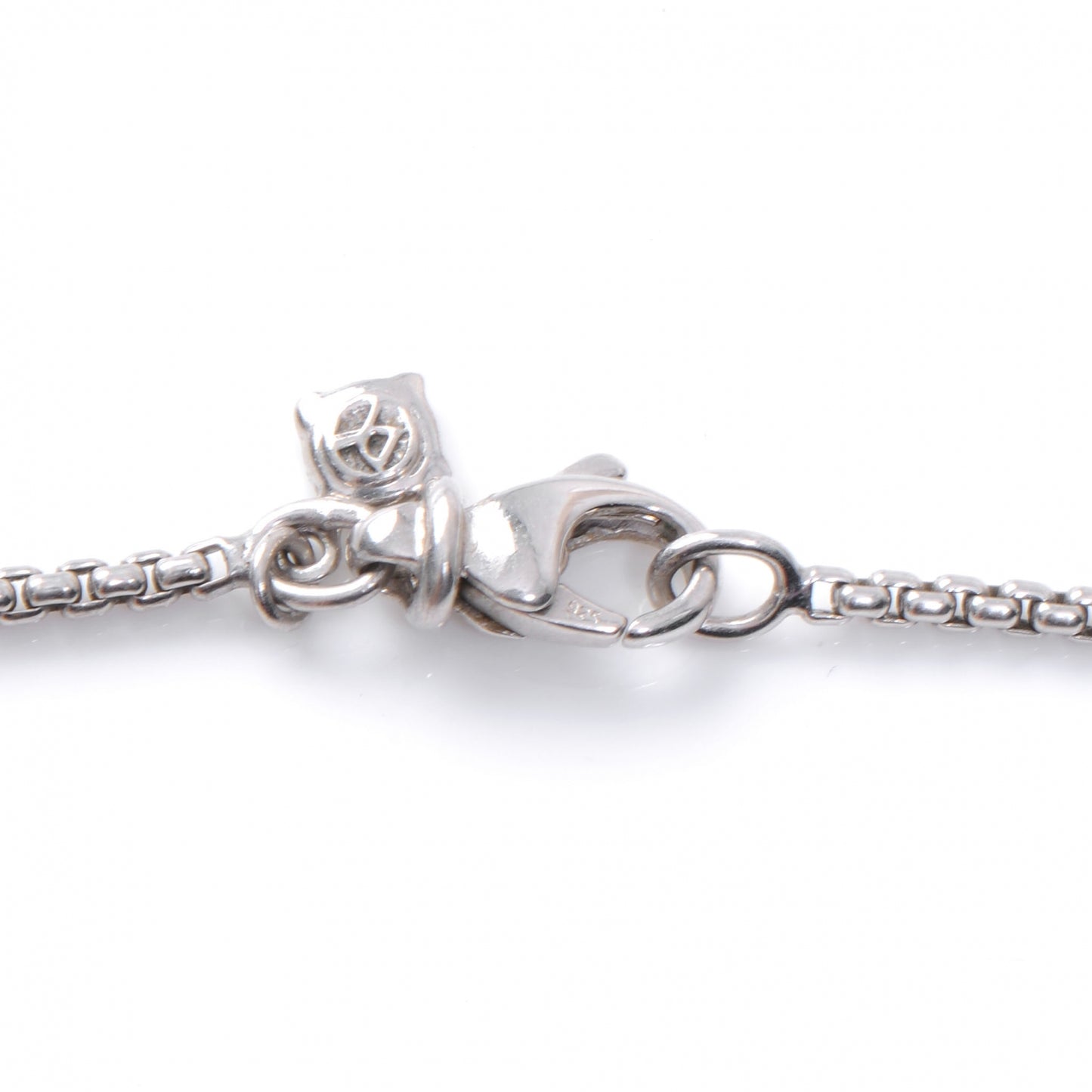 Sterling Silver Crossover Cross Necklace