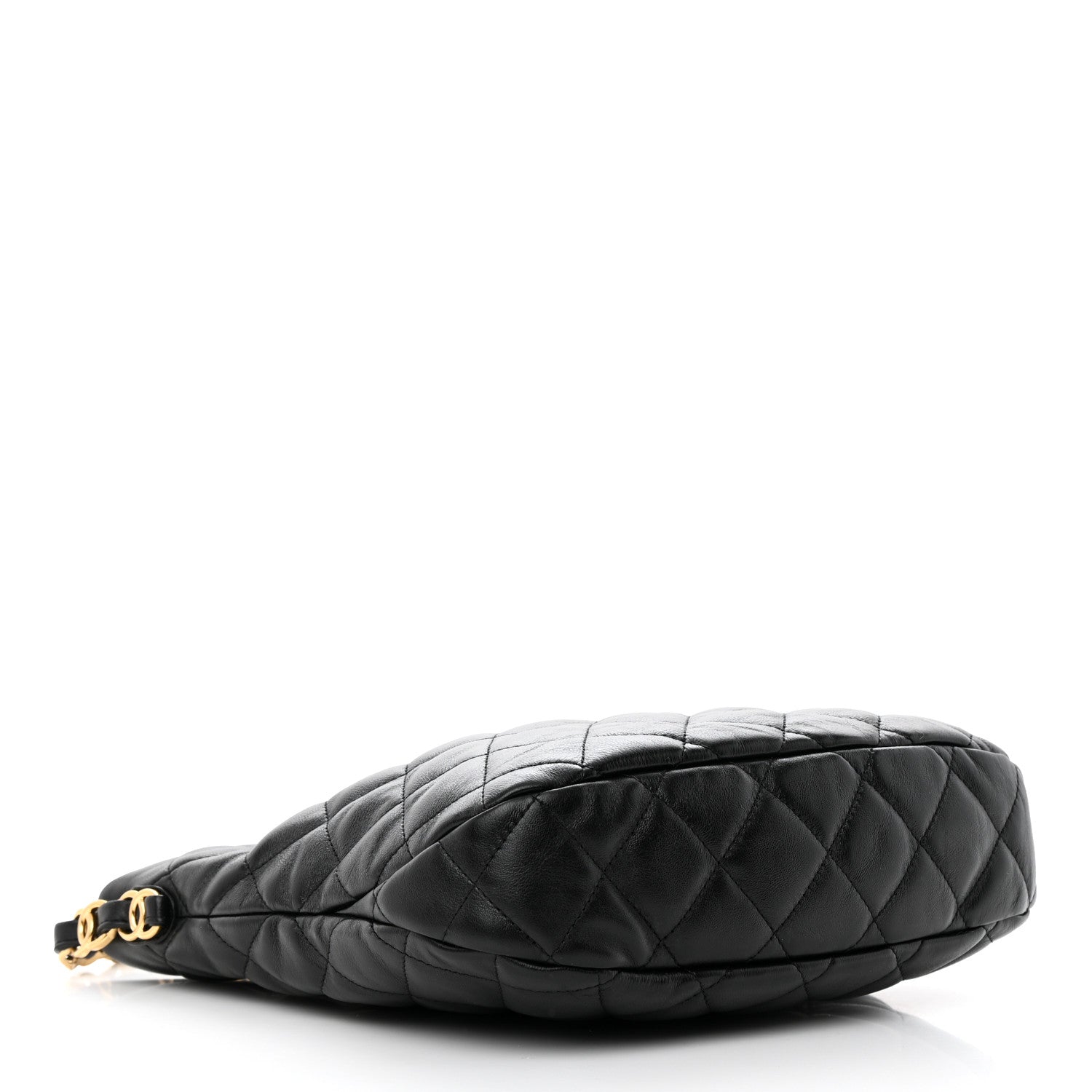 Chanel Lambskin Quilted Large CC Links Hobo Black 4 of 10