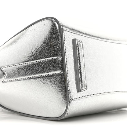 Givenchy Metallic Sugar Goatskin Mini Antigona Silver 9 of 10