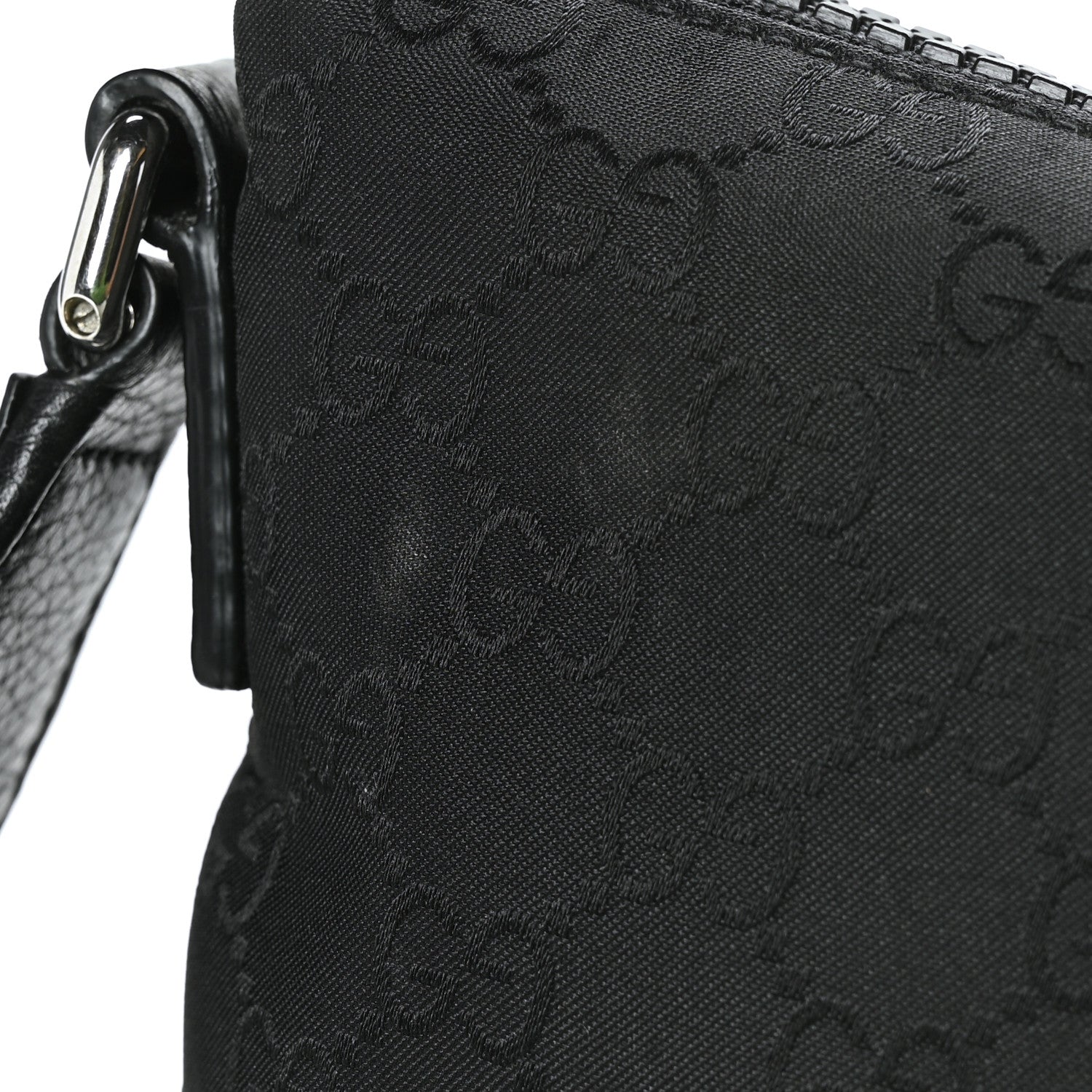 Gucci Nylon Monogram Medium Flat Messenger Bag Black 13 of 13