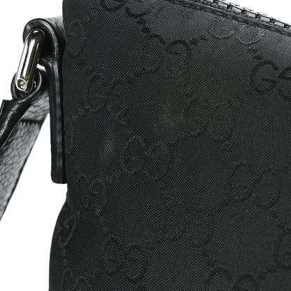 Gucci Nylon Monogram Medium Flat Messenger Bag Black 13 of 13