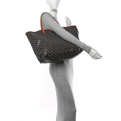 Goyard Goyardine Saint Louis GM Black Gold 2 of 11