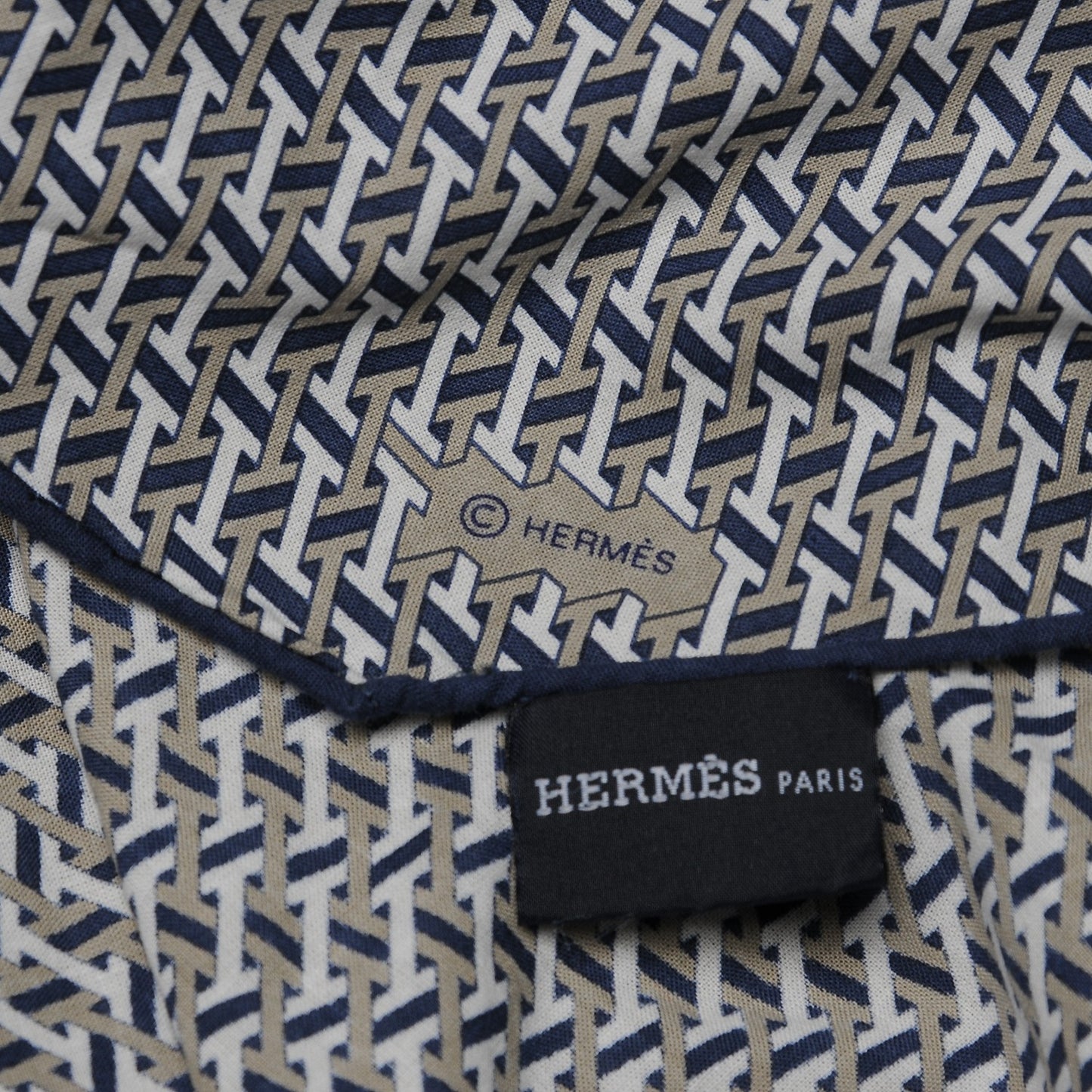 Cotton H Sublime Losange Scarf GM