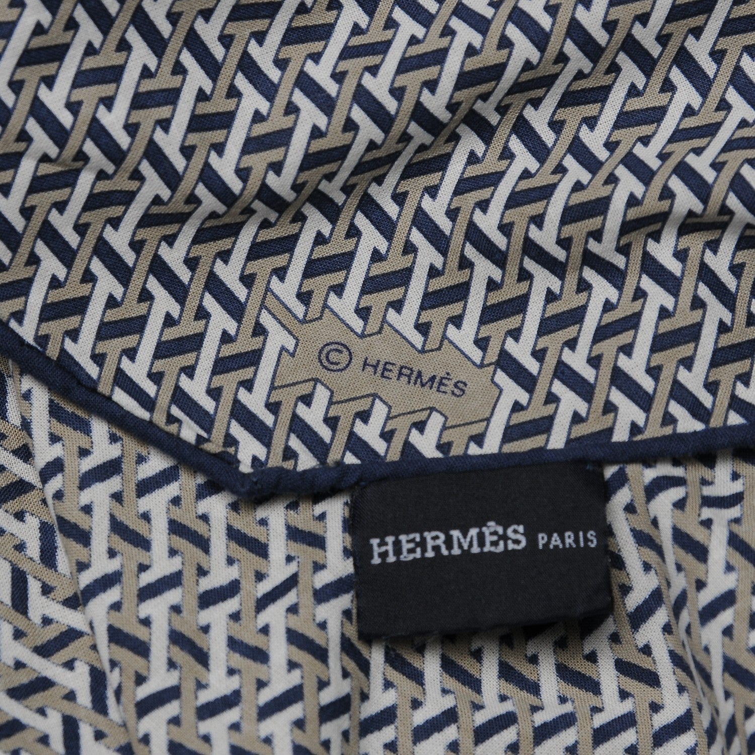 Hermes Cotton H Sublime Losange Scarf GM 3 of 6