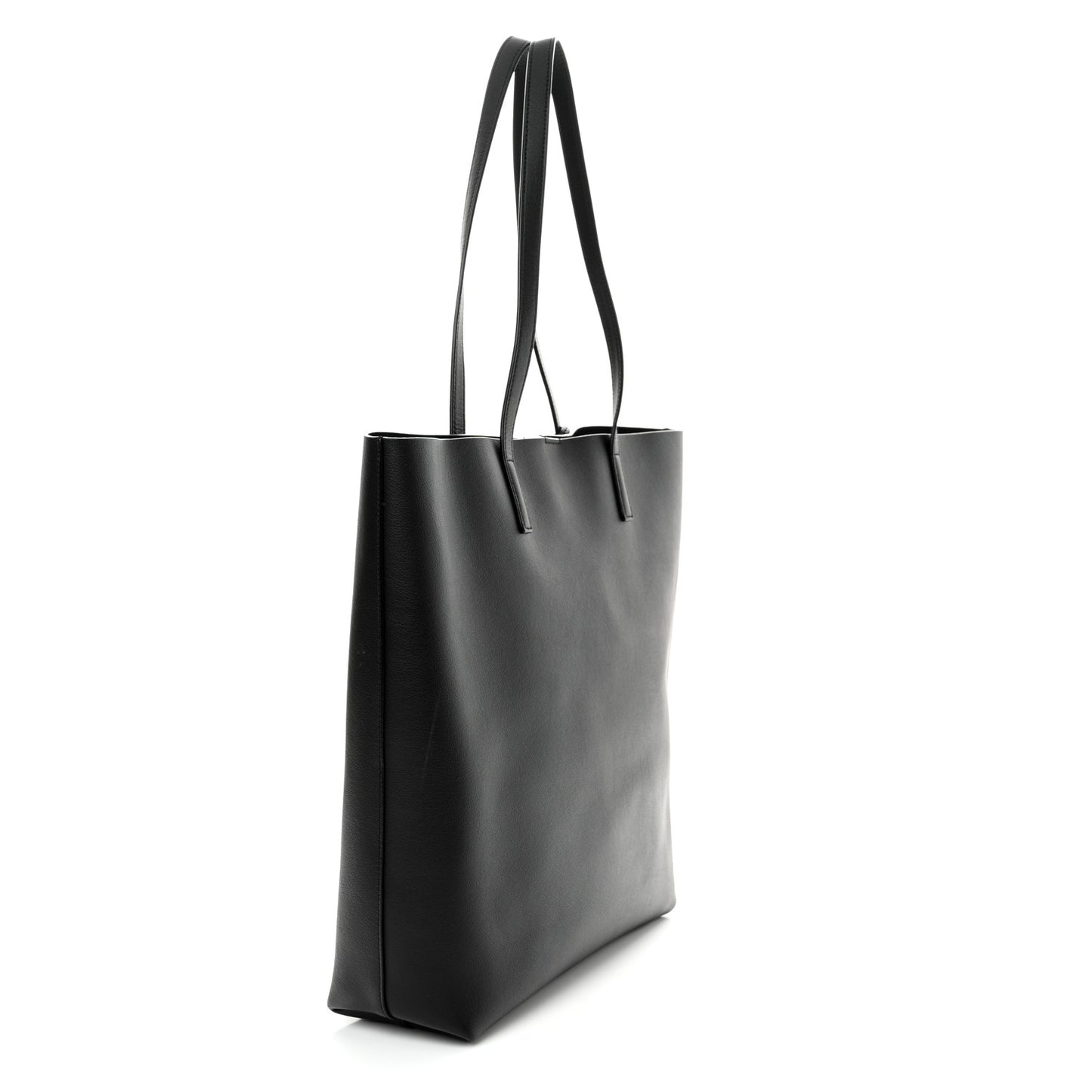 Calfskin North-South Shopping Tote Black