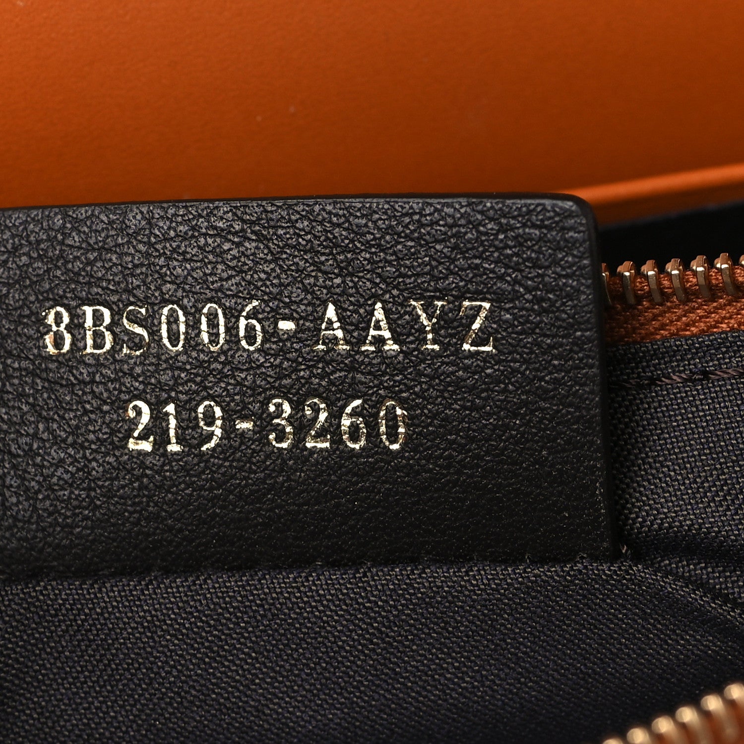 Fendi Vitello King Tamponato Logo Embossed Medium Wallet On Chain Cuoio 7 of 7