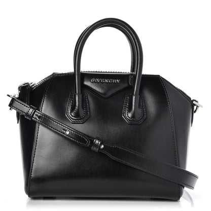 Givenchy Shiny Lord Calfskin Mini Antigona Black 1 of 8