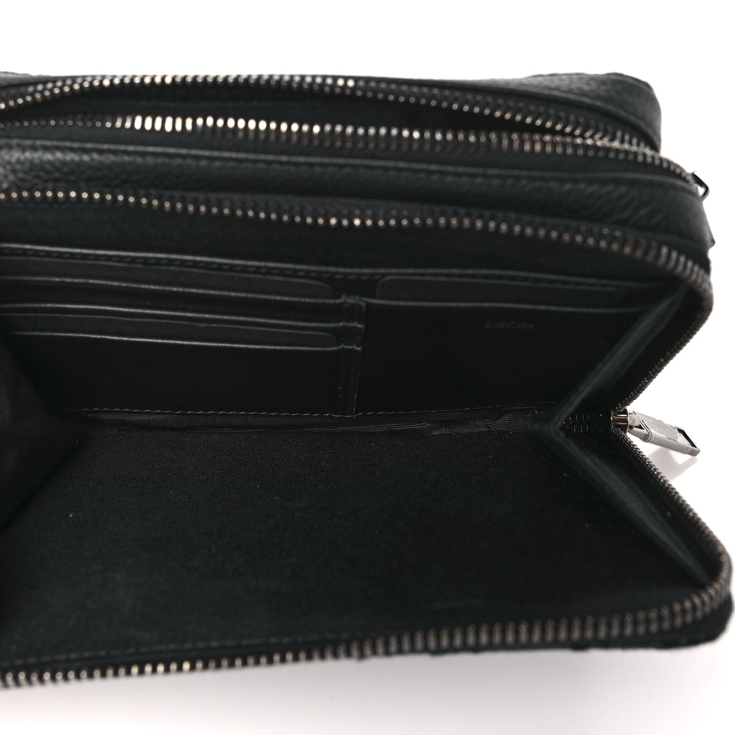 Christian Dior Oblique Zipped With Strap Pouch Black 5 of 10
