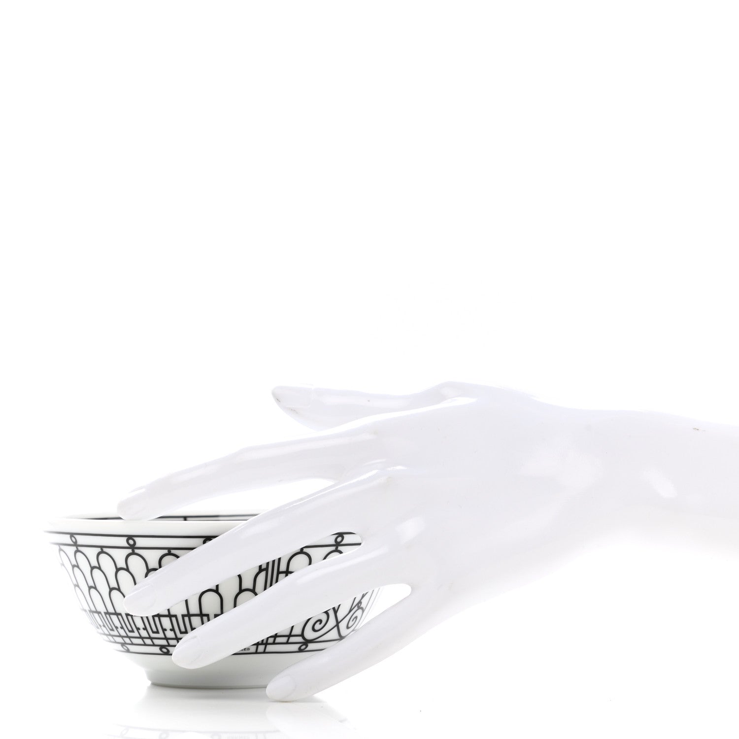 Hermes Porcelain H Deco Bowl Set of 2 2 of 8