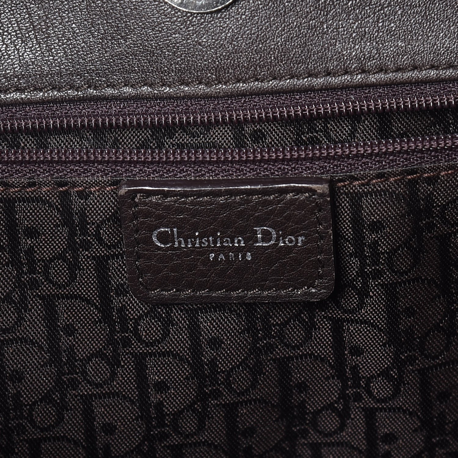 Christian Dior Calfskin Cannage Shoulder Bag Dark Brown 6 of 24