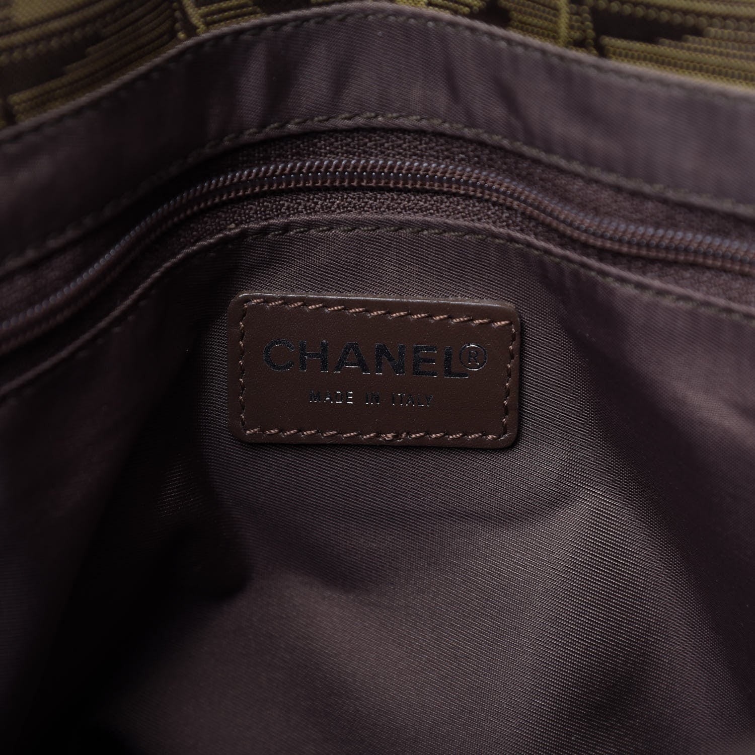 Chanel Nylon Medium Travel Tote Khaki 8 of 10