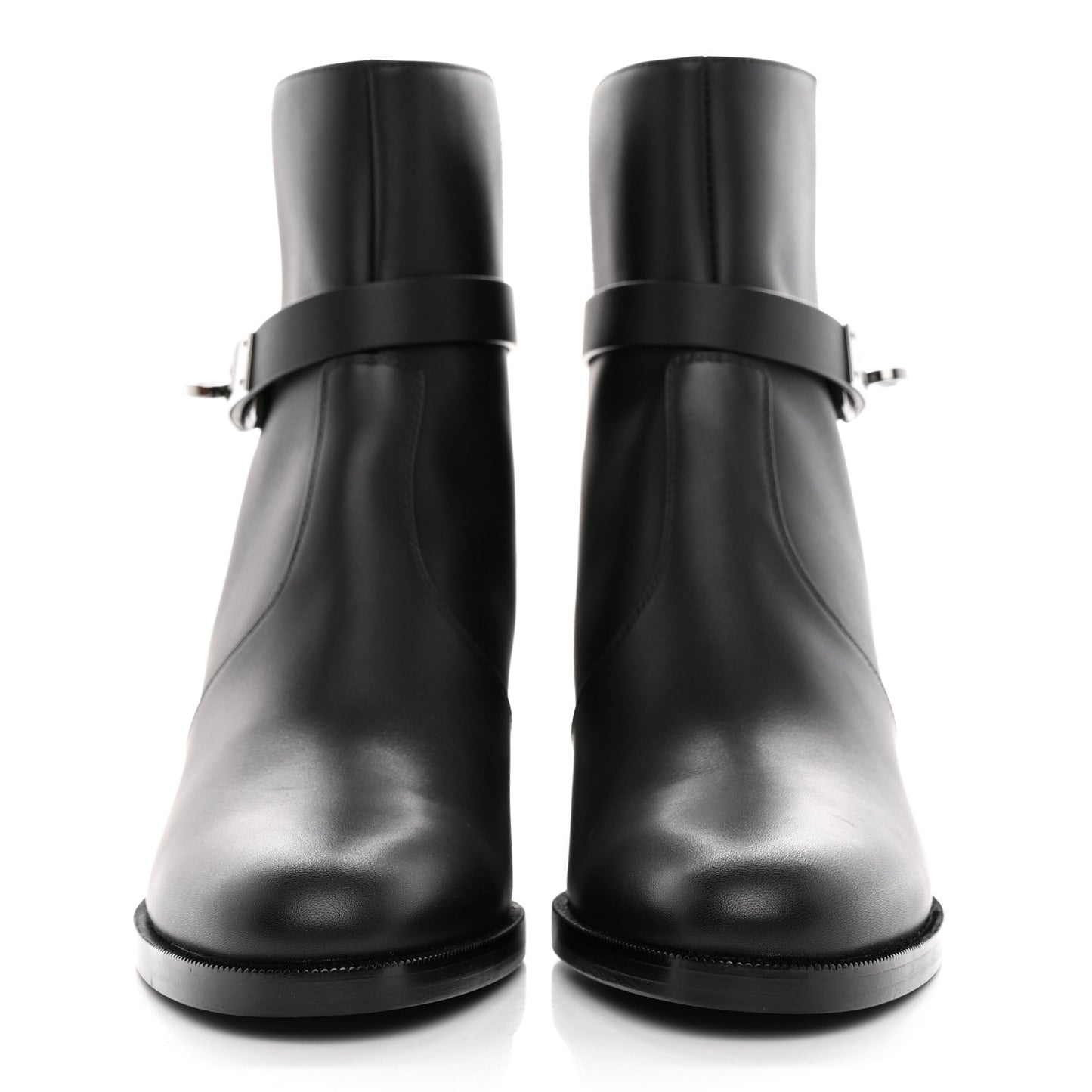 Calfskin Frenchie 50 Ankle Boots 36.5 Black