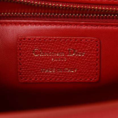 Christian Dior Grained Calfskin 30 Montaigne Flap Bag Red 6 of 11