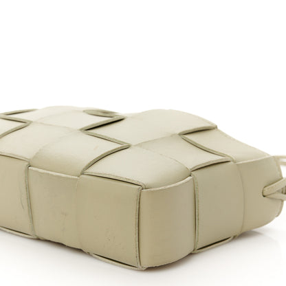 Bottega Veneta Calfskin Maxi Intrecciato Cassette Pouch On Strap Travertine 10 of 11