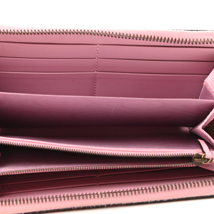 Gucci GG Supreme Monogram Strawberry Zip Around Wallet Light Pink 5 of 8