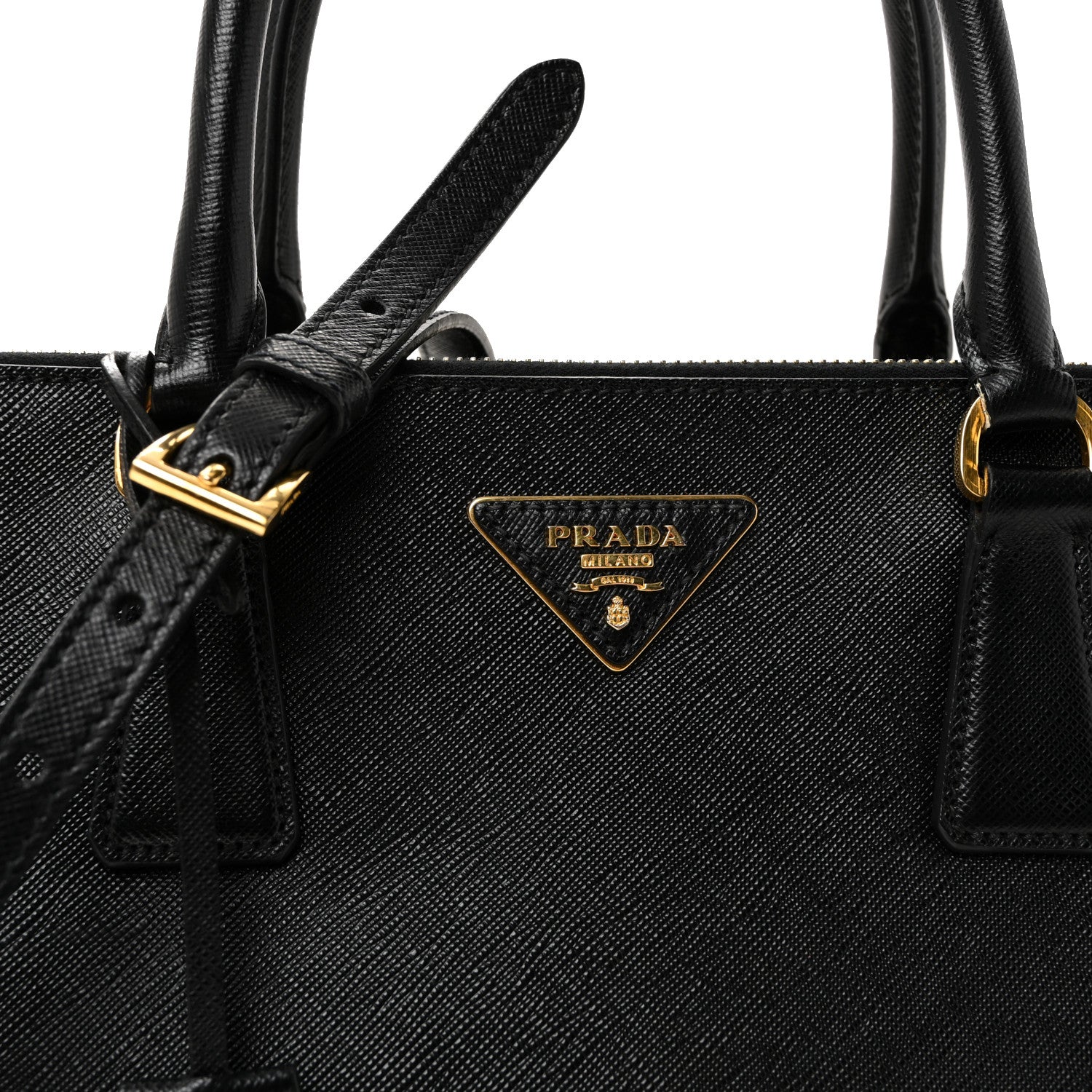 Prada Saffiano Medium Galleria Double Zip Tote Black 13 of 17