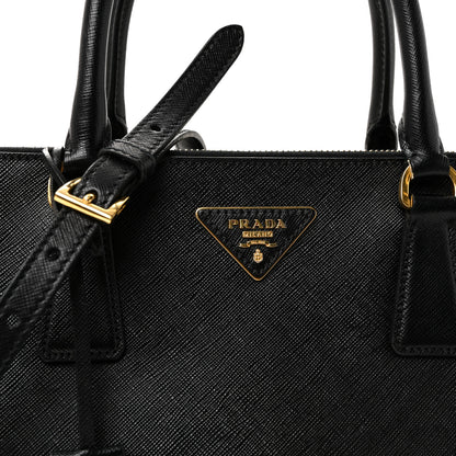 Prada Saffiano Medium Galleria Double Zip Tote Black 13 of 17
