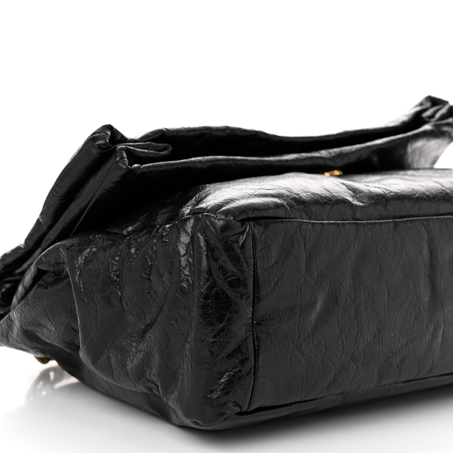 Arena Calfskin Medium Monaco Chain Shoulder Bag Black