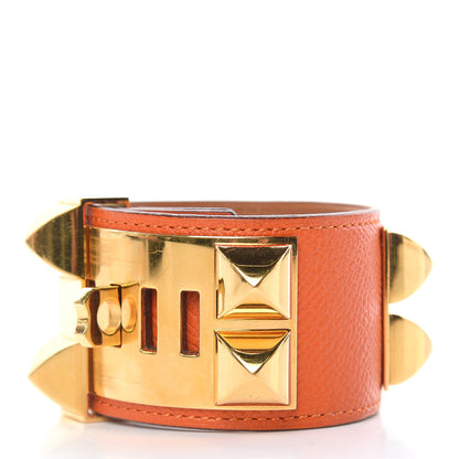 Hermes Epsom Collier de Chien CDC Bracelet S Orange 3 of 7
