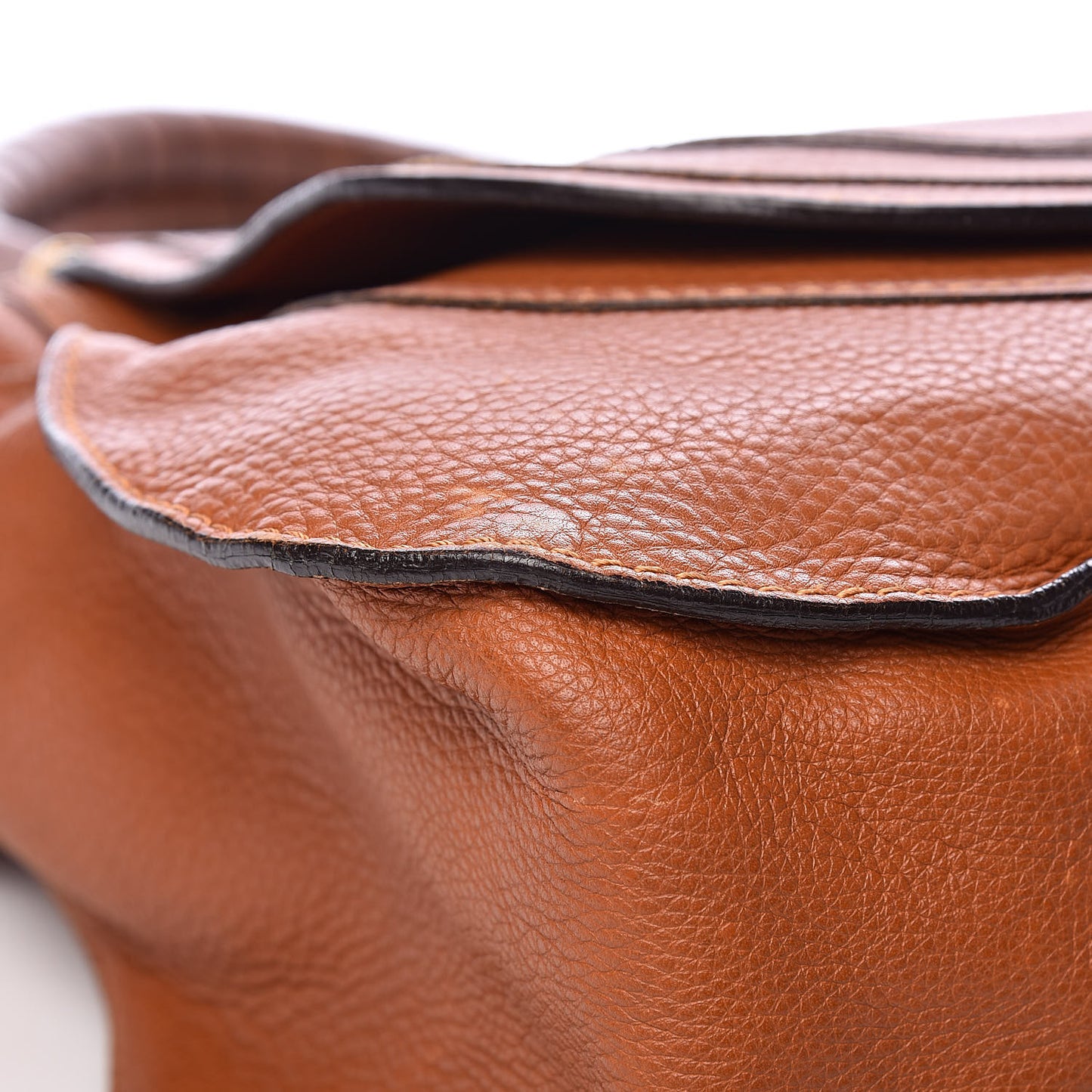 Calfskin Large Marcie Satchel Tan