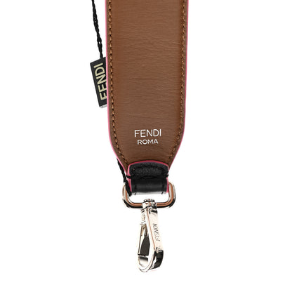 Fendi Vitello Dolce Plexiglass Bi-Color Studded Strap You Black Brownie Multicolor 3 of 3