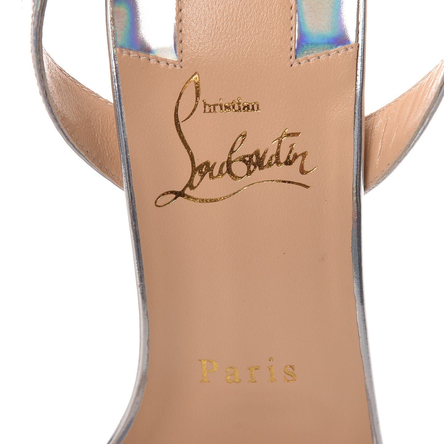 Specchio Laser Loubi Queen 100 Platform Sandals 38 Silver