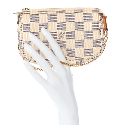 Louis Vuitton Damier Azur Mini Pochette Accessories 2 of 7