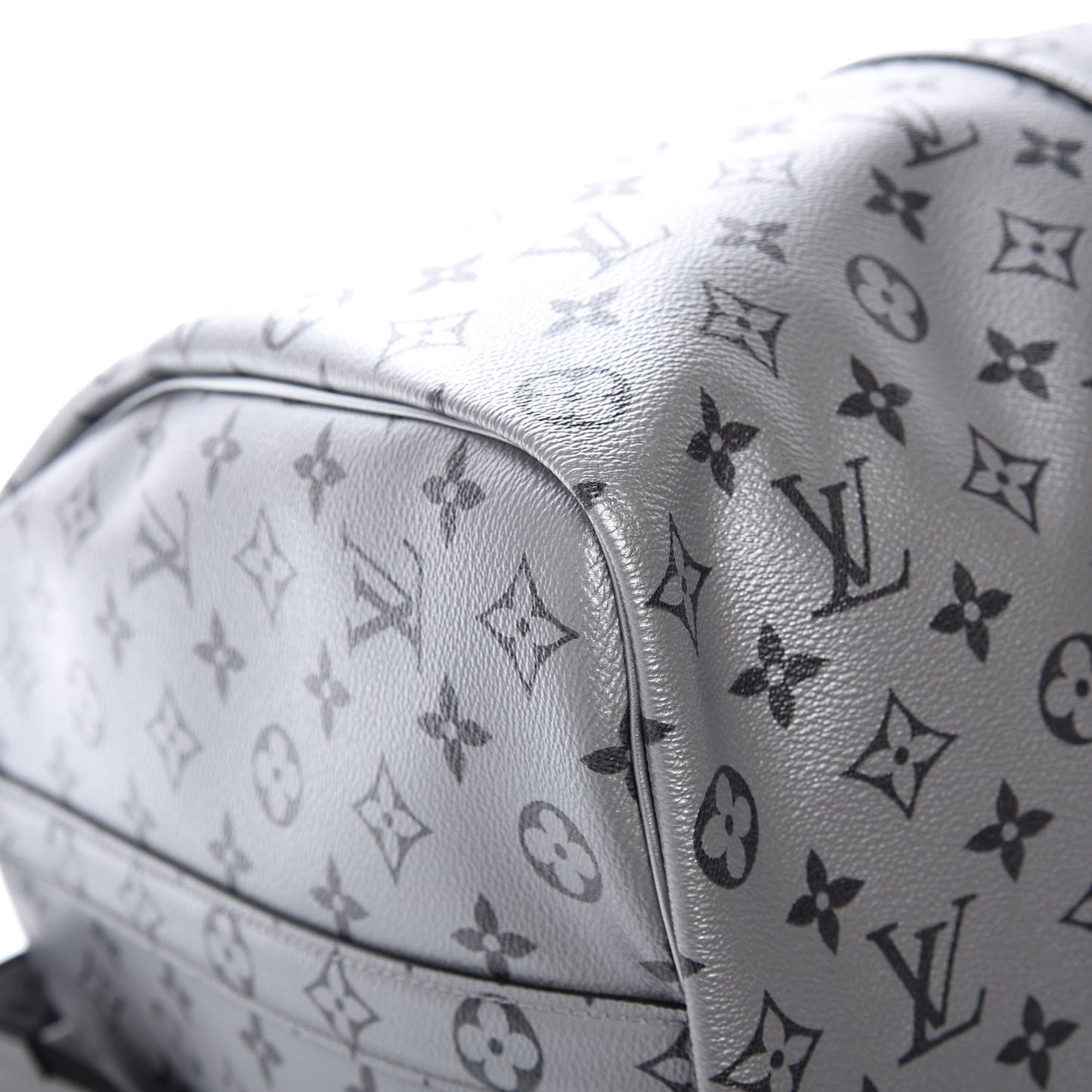 Metallic Monogram Keepall Bandouliere 50 Silver