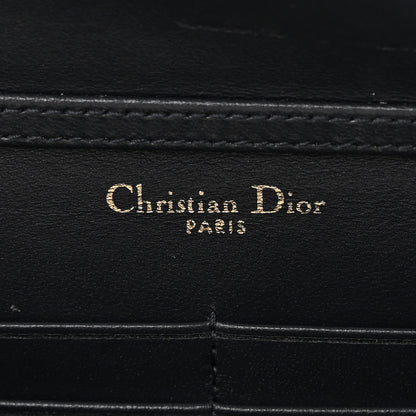 Christian Dior Patent Micro-Cannage Diorama Wallet on Chain Pouch White 6 of 16