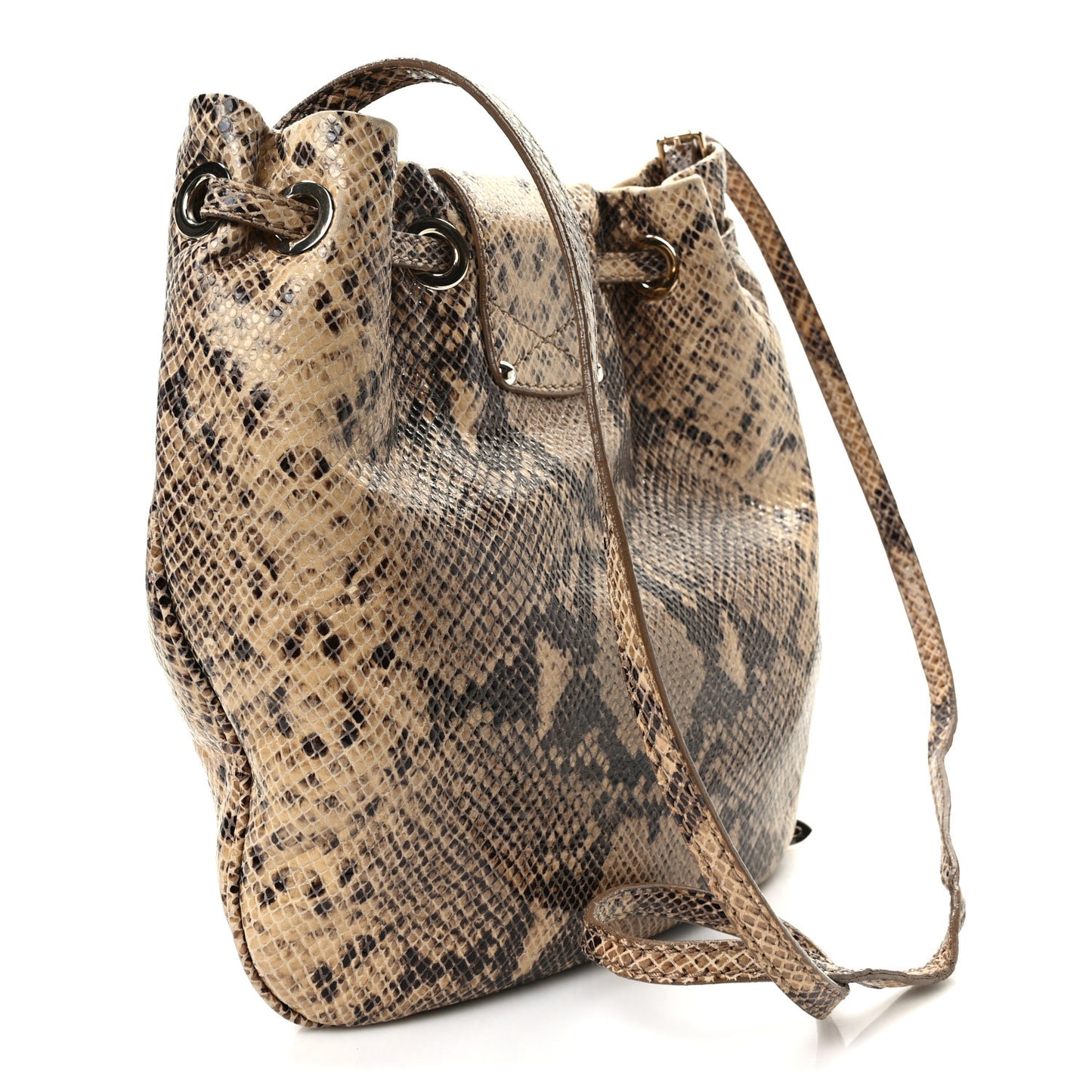 Snakeskin Juno Bucket Bag Multicolor