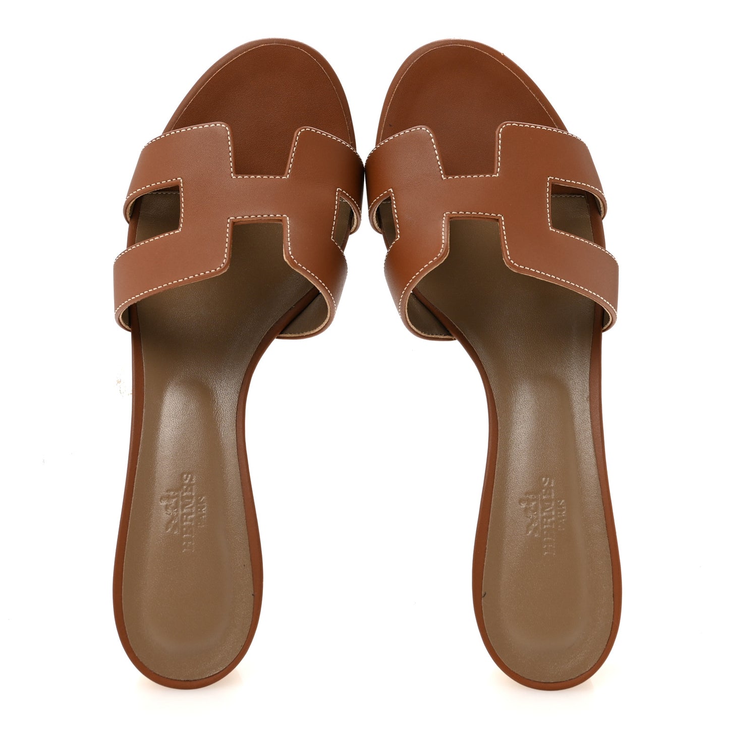 Calfskin Oasis Sandals 39.5 Gold