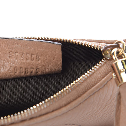 Gucci Pebbled Calfskin Soho Key Case Camelia 7 of 9