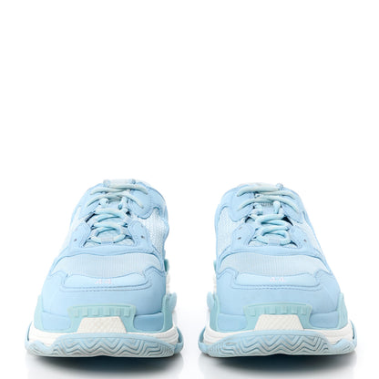 Balenciaga Fabric Mesh Mens Triple S Sneakers 44 Light Bleu White 2 of 9