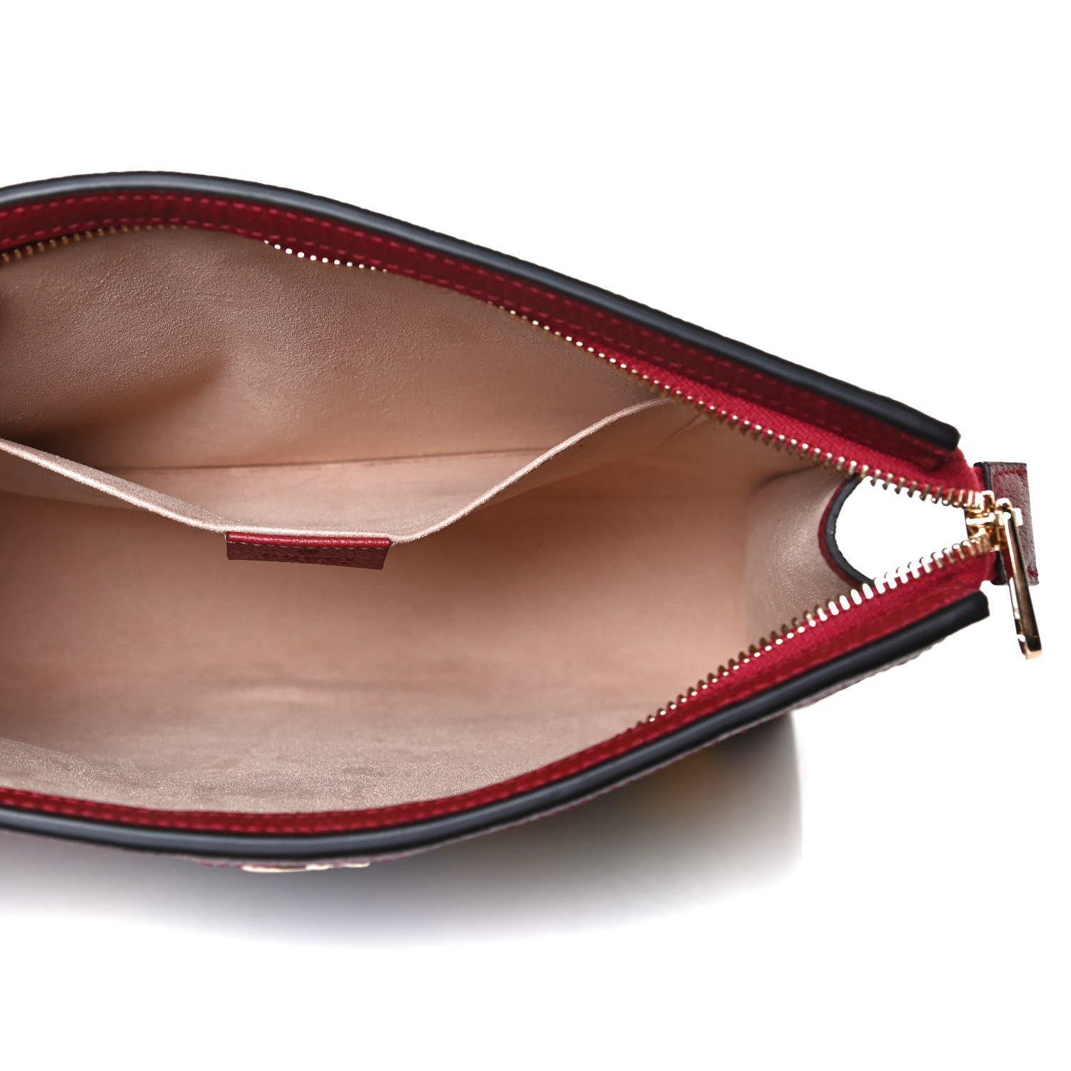 Gucci GG Supreme Monogram Flora Web Ophidia Pouch Red 4 of 8
