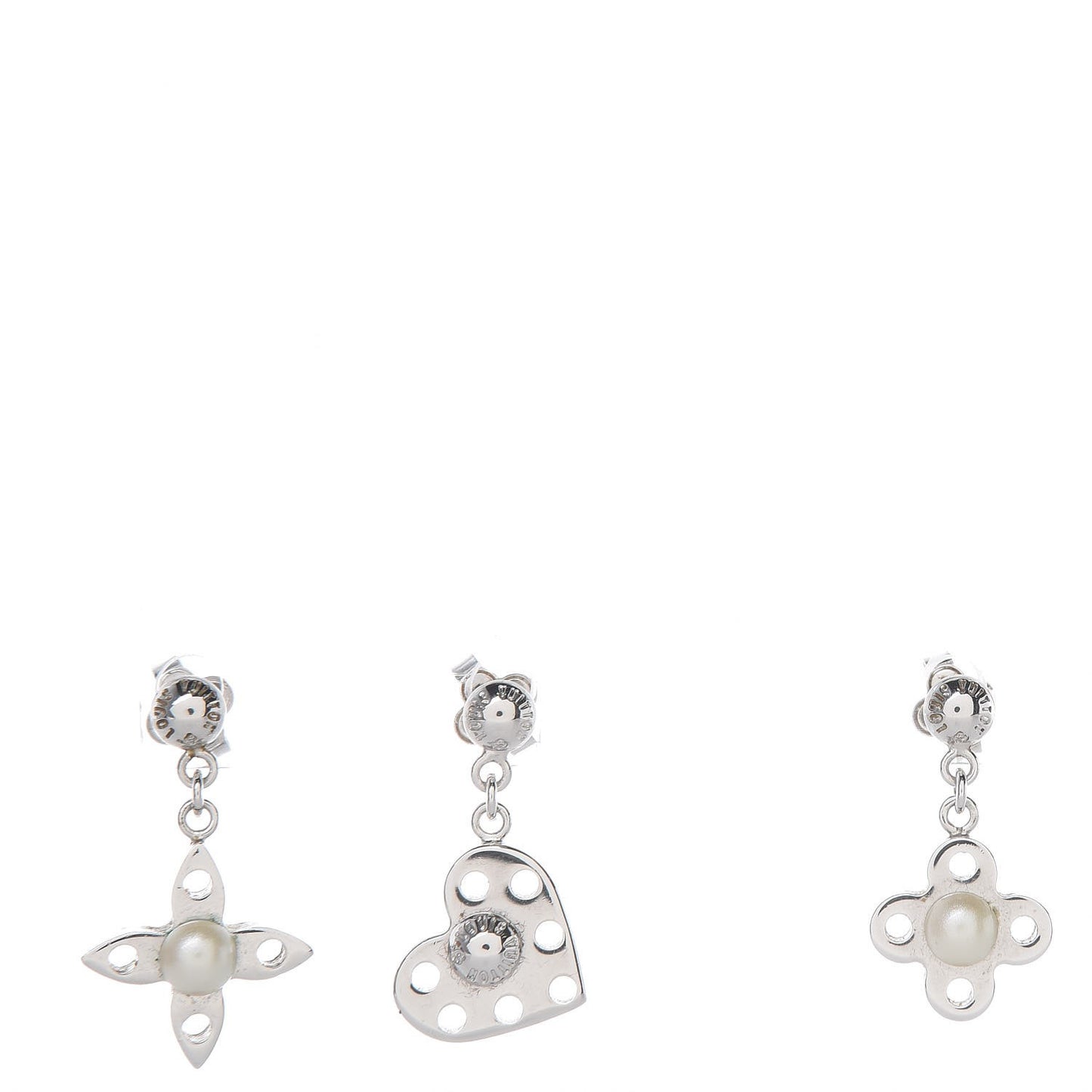 Hide and Seek Earrings Set of 3 Silver