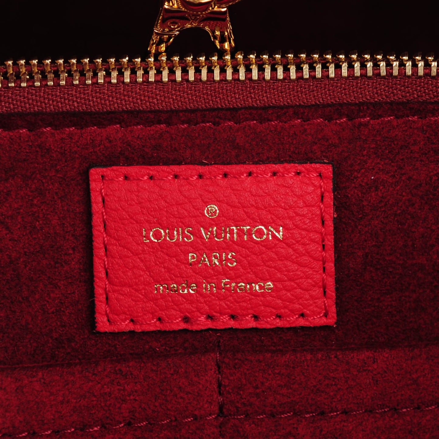 Calfskin Monogram Kimono Tote Cherry