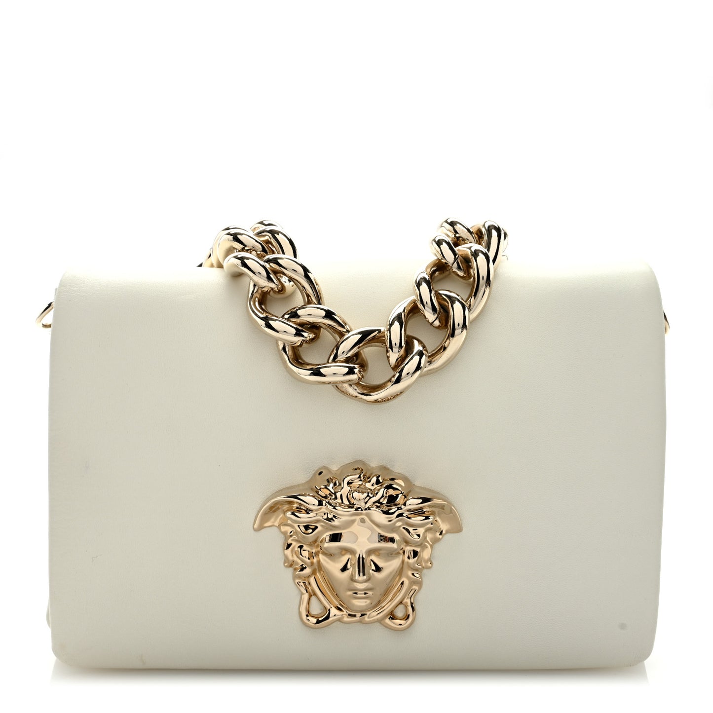 Nappa Palazzo Sultan Shoulder Bag White